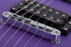 Schecter C-6 Deluxe Electric Guitar - Satin Purple finish, solid-body design with dual humbuckers, smooth maple neck, and lightweight basswood body for versatile modern performance