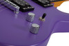 Schecter C-6 Deluxe Electric Guitar - Satin Purple finish, solid-body design with dual humbuckers, smooth maple neck, and lightweight basswood body for versatile modern performance