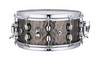 Mapex Black Panther Persuader 14" x 6.5" Snare Drum (BPNBR465HCN) featuring a hammered brass shell, black hardware, and deep, resonant tone for versatile drummers.