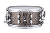 Mapex Black Panther Persuader 14" x 6.5" Snare Drum (BPNBR465HCN) featuring a hammered brass shell, black hardware, and deep, resonant tone for versatile drummers.