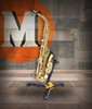 Hercules DS630BB Auto Grip System Alto/Tenor Saxophone Stand featuring AGS automatic locking yoke, adjustable support arms, and a stable base for secure saxophone placement.