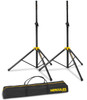 Hercules SS200BB Speaker Stands (Pair) w/ Smart Adapter