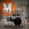 Mapex Saturn Fusion 4 Piece Shell Pack Without Snare Satin Black (SR504XFB) | Musician Madness