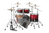 Mapex Saturn Rock 4-Piece Shell Pack (No Snare) - Scarlet Fade (SR529XURQ) | Musician Madness
