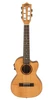 The Lanikai FM-5CET 5-String Tenor Ukulele features a flame maple top, back, and sides for bright, articulate tone with eye-catching visual depth. The 5-string configuration adds a high and low G for expanded range and fuller chord voicings. Its cutaway design improves upper-fret access, while the FishmanÃ‚Â® Kula preamp delivers clean, natural amplified sound. Ideal for performers and players looking for a unique, expressive ukulele.
