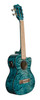 The Lanikai QM-BLCET Tenor Ukulele features a beautifully figured quilted maple top, back, and sides finished in a stunning Blue Stain. Its tenor size offers full, resonant tone with added projection. The cutaway design provides easy access to higher frets, while the onboard FishmanÂ® Kula preamp delivers clear, natural amplification. Perfect for performers and players seeking standout aesthetics with premium sound.