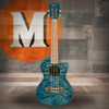 Lanikai Quilted Maple Blue Stain Tenor Cutaway A/E Ukulele w/ Kula Preamp (QM-BLCET) | Musician Madness