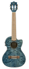 Lanikai Quilted Maple Blue stain Tenor with Kula Preamp A/E Ukulele (QM-BLCET) | Musician Madness