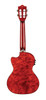 The Lanikai QM-RDCET Tenor Ukulele features a beautifully figured quilted maple top, back, and sides with a vivid red stain finish that delivers both visual impact and bright, clear tone. The cutaway design allows effortless upper-fret access, while the FishmanÂ® Kula preamp with onboard tuner ensures clean, reliable amplification. With refined craftsmanship and high-end appointments, this uke is ideal for live performers and players seeking premium sound with eye-catching style.