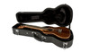 Lanikai HWC-S hard-shell soprano ukulele case featuring a wooden arched-top exterior, plush padded interior, secure latches, and durable construction designed for protecting soprano-sized ukuleles.