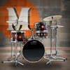 Design Mini Pro 4-Piece Drum Set DDLG1604TB in Tobacco Burst finish with 16" bass drum and compact shell configuration.