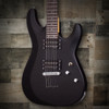Schecter C-6 Deluxe Electric Guitar - Satin Black (B-Stock) featuring sleek satin finish, dual humbuckers, lightweight basswood body, and fast maple neck for versatile modern tone