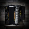 The Hohner Corona II XTREME FBbEb diatonic accordion in jet black (CXFB) delivers powerful projection and fast response, making it ideal for norteÃƒÂ±o and conjunto styles. Available at Musician Madness.