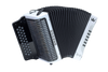 The Hohner Corona C-II GCF diatonic accordion in White Rainbow (C-II GCF WHRB) delivers classic Hohner tone and fast response, perfect for norteÃ±o, conjunto, and folk styles. Available at Musician Madness.