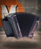 The Hohner Corona C-II FBbEb diatonic accordion in Red to Gold (RTG) delivers classic Hohner tone and fast response, ideal for norteÃ±o and conjunto styles. Available at Musician Madness.
