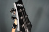 Schecter Damien 6 Platinum Electric Guitar in Black finish - B-Stock model featuring EMG pickups, gothic cross inlays, and sleek contoured double-cutaway body