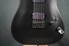 Schecter Damien 6 Platinum Electric Guitar in Black finish - B-Stock model featuring EMG pickups, gothic cross inlays, and sleek contoured double-cutaway body