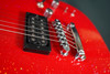 Cort Manson Matt Bellamy Red Santa Electric Guitar – signature model featuring Sustainiac pickup, sleek red finish, and Manson-designed body with modern tone controls