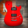 Cort Manson Matt Bellamy Red Santa Electric Guitar – signature model featuring Sustainiac pickup, sleek red finish, and Manson-designed body with modern tone controls