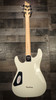 Schecter Omen-6 Electric Guitar in Vintage White finish - B-Stock model featuring dual humbuckers, black hardware, and classic double-cutaway body