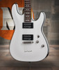 Schecter Omen-6 Electric Guitar in Vintage White finish - B-Stock model featuring dual humbuckers, black hardware, and classic double-cutaway body
