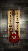 Guitar Chopps "Paul Reed Smith" Wood Mountable Wall Art Guitar Hanger and Shelf Case | Musician Madness