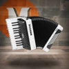 Hohner Bravo II 48 Accordion - Pearl White  (BR48WH) | Musician Madness