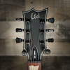 ESP LTD EC-201 Electric Guitar in Black Satin finish â€“ single-cutaway body with mahogany construction, humbucker pickup, and sleek minimalist design