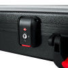 Gator GTSA-GTRELEC ATA Molded Guitar Case featuring a rugged ATA-grade shell, TSA-approved latches, plush internal padding, and form-fit protection for Stratocaster and Telecaster style electric guitars.