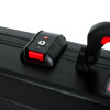 Gator GTSA-GTRELEC ATA Molded Guitar Case featuring a rugged ATA-grade shell, TSA-approved latches, plush internal padding, and form-fit protection for Stratocaster and Telecaster style electric guitars.