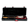 Gator GTSA-GTRELEC ATA Molded Guitar Case featuring a rugged ATA-grade shell, TSA-approved latches, plush internal padding, and form-fit protection for Stratocaster and Telecaster style electric guitars.