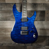 Schecter Reaper-6 Elite Electric Guitar in Deep Ocean Blue finish - flamed maple top, dual humbuckers, contoured body, and premium modern design
