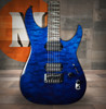 Schecter Reaper-6 Elite Electric Guitar in Deep Ocean Blue finish - B-Stock model with flamed maple top, dual humbuckers, and contoured modern body design