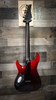 Schecter Reaper-6 Elite Electric Guitar in Bloodburst finish - B-Stock model featuring flamed maple top, black hardware, and sleek double-cutaway body