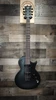 ESP LTD EC-1000 Baritone Electric Guitar in Charcoal Metallic Satin finish â€“ single-cutaway body with EMG pickups, extended scale neck, and matte hardware