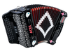The Hohnica Aces Accordion (ACES II FBK) features a 3-register system with an F-Bb-Eb tonal layout, ideal for Tejano, conjunto, norteÃ±o, and regional Mexican music. Built with durable materials and responsive reeds, it offers strong projection, stable tuning, and comfortable playabilityâ€”making it a solid choice for beginners and developing players.