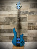 Schecter C-4 GT Bass - Satin Trans Blue w/ Black Racing Stripe (B-Stock) (708) | Musician Madness