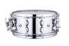 Mapex Black Panther Cyrus 14" x 6" Snare Drum – Chrome (BPNST4601CN) featuring a steel shell, chrome finish, and powerful projection with crisp, articulate response.