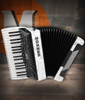 Hohner Bravo III 72 Chromatic Piano Key Accordion - Pearl White (BR72W)