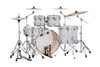 The Mapex Mars Birch MA529SFDT 5-Piece Rock Shell Pack features 100% birch shells that provide fast attack, focused lows, and crisp projection. The rock-size configuration delivers powerful punch for louder genres, while the Diamond Sparkle finish adds standout stage presence. SONIClear bearing edges improve tuning stability and maximize head-to-shell contact, making this an ideal choice for drummers seeking pro-level tone at an unbeatable value.