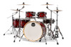 The Mapex Armory AR628SFUVNR Studioease Shell Pack features fast tom configurations with hybrid birch/maple shells to deliver punchy attack, rich warmth, and controlled resonance. Finished in a striking Red Onyx Burst with high-gloss depth, this kit includes SONIClear bearing edges for easy tuning and enhanced head-to-shell contactâ€”ideal for studio recording, live performance, and modern drummers seeking both power and precision.