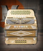 Hohner Anacleto Rey Aguila RA TTS FBbEb/EAD Two-Tone Compact Accordion Gold Chrome