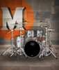 Mapex Saturn Evolution Fusion Shell Pack 4-Piece - Gun Metal Grey (SE504XMBPG) | Musician Madness