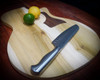 Guitar Shaped Cutting Board, Poplar and Black Walnut Wood, 14 x 18 x 3/4 inches, Handmade in Texas