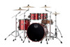 Mapex SE529XEMBPA Saturn Evolution Classic 4-Piece Shell Pack in Tuscan Red finish, snare not included.