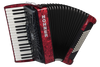 Discover the Hohner Bravo III 72 Pearl Red Accordionâ€”exceptional tone, German craftsmanship, and smooth playability. Free shipping at Musician Madness!