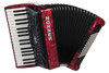 Hohner Bravo III 72 Pearl Red Accordion (BR72RED) | Musician Madness