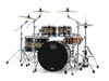 Mapex Saturn VI Studioease Shell Pack 5-Piece - Black Ink Burst (SR628XUZXG) | Musician Madness
