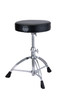 Mapex T660 Round Seat Top Drum Throne with Threaded Spindle – adjustable drum seat with padded round cushion, threaded height control, and double-braced chrome legs