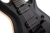 Cort KX707 EverTune 7-String Electric Guitar in Open Pore Black finish with EMG 707 pickups and EverTune bridge.